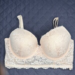 NWOT Daisy Fuentes Long Line Full Figure Underwire Lace Bra